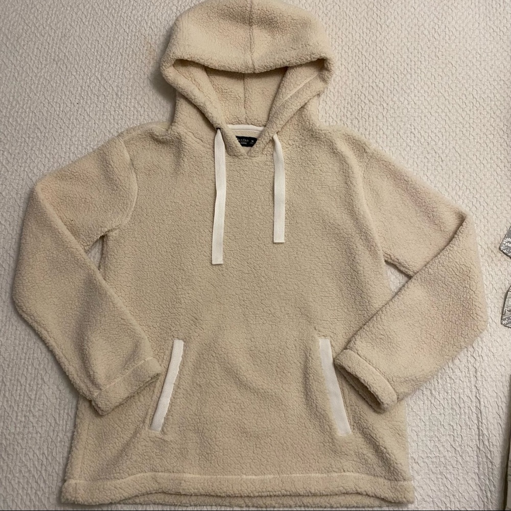 Abercrombie Sherpa Fleece Hoodie Sweatshirt NWT